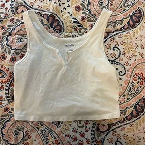 wild fable crop top in white